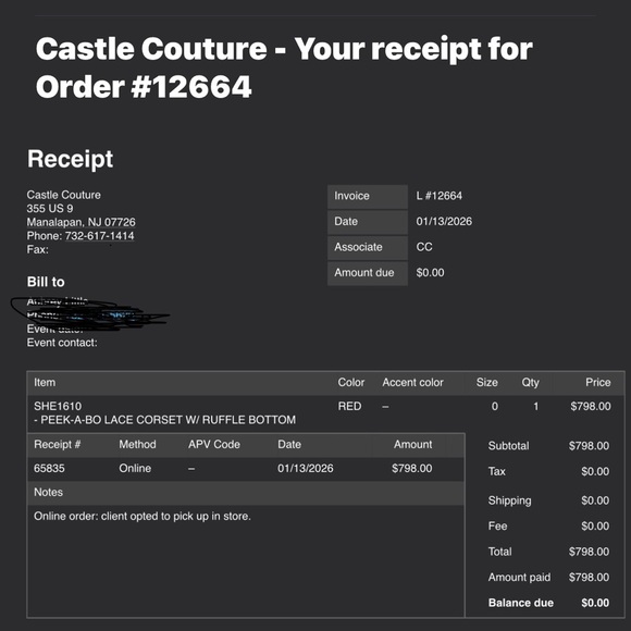 Sherri Hill Red Strapless - Picture 2 of 2